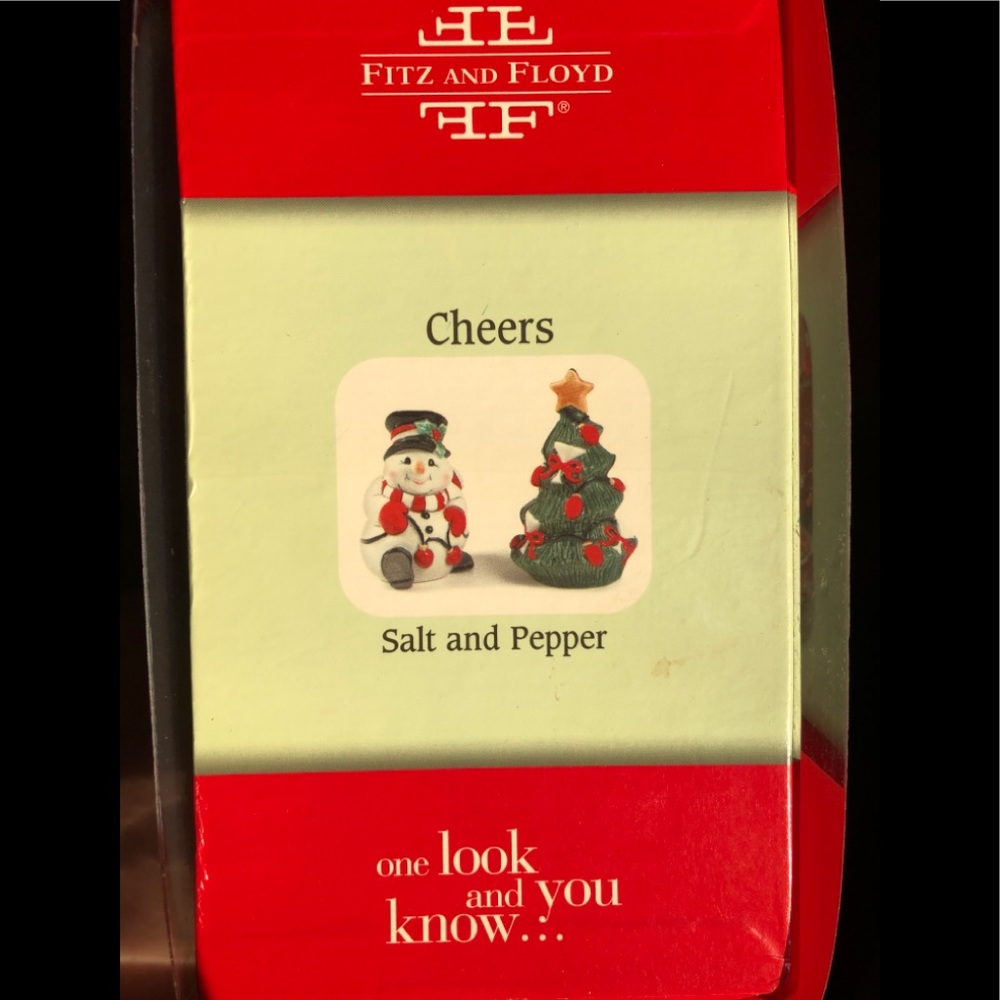 Christmas Salt and Pepper Shakers, Fitz and Floyd